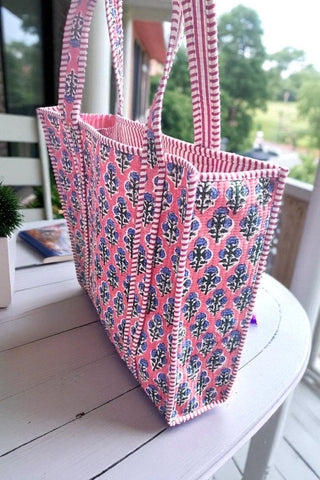 ETA 10/27 - Annabelle Pink Floral Tote Bag