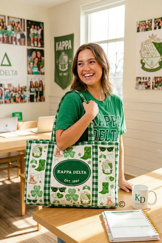 ETA 7/30-8/13 Kappa Delta Sorority Tote Bag
