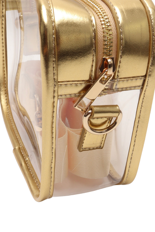ETA 6/24 - Geaux Tigers Gold Clear Crossbody Bag