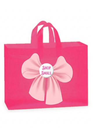 ETA 5/20 - Shop Small Pink Bow Shopping Bag
