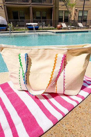 ETA 6/22 - Spencer Rick Rack Trim Tote Bag