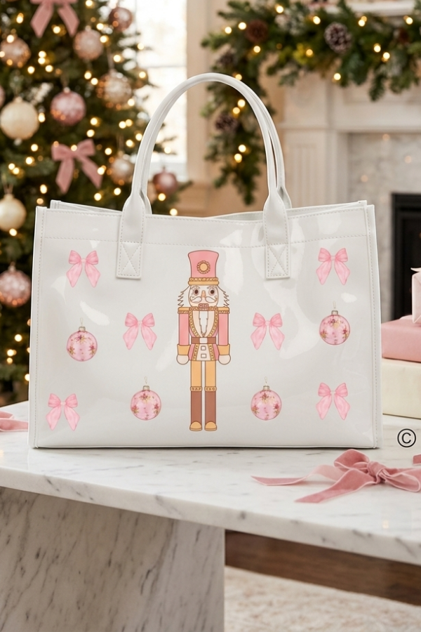 ETA 9/30 - Plum Adorable Nutcracker Tote Bag