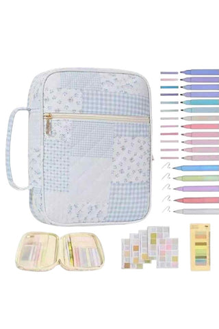 ETA 12/30 - Miriam Blue Patchwork Bible Cover