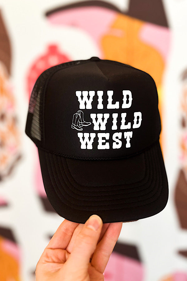 Wild Wild West Black Trucker Hat