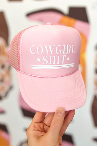 Cowgirl Sh*t Pink Trucker Hat