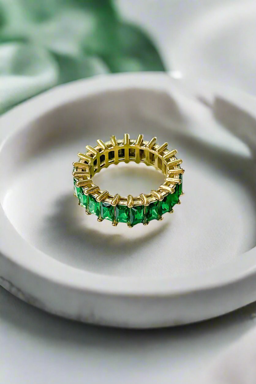 Natural Elements Emerald Diamond Ring