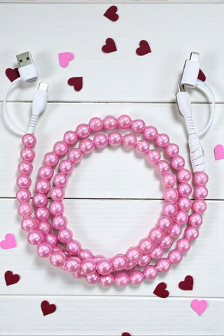 ETA 12/4 - Updated Pink Pearl Cord Phone Charger