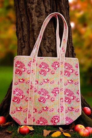 Golden Hour Floral Tote Bag