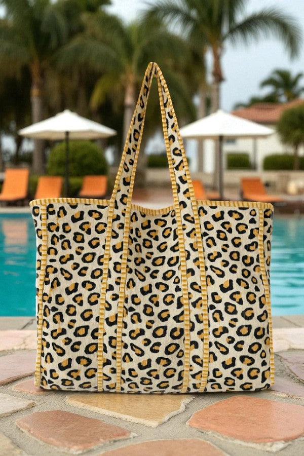 ETA 10/27 - The Wild One Cheetah Print Tote Bag