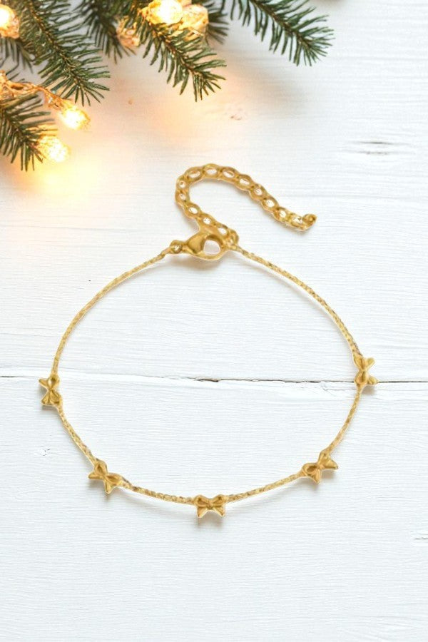 ETA 8/27 - Sweet Ties Gold Bow Bracelet