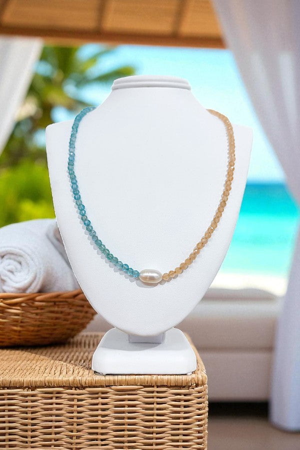Celina Beaded Pearl Necklace