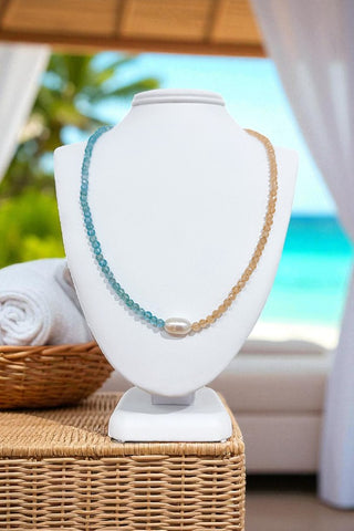 Celina Beaded Pearl Necklace