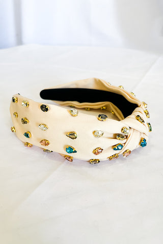 Ivy Cream Rhinestone Headband